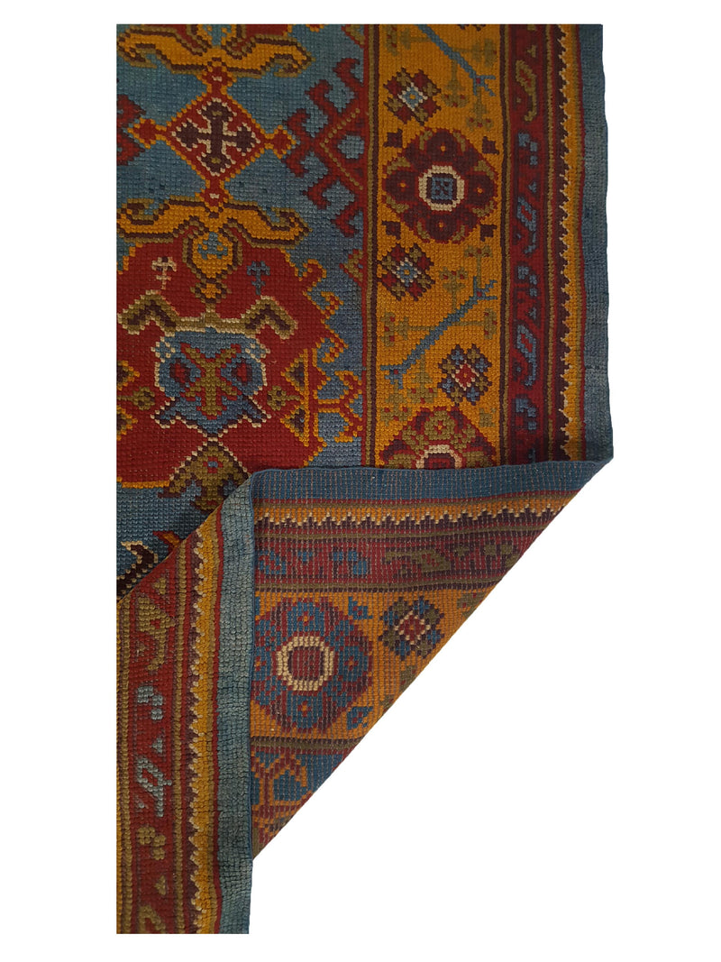 Fasa Antqiue Donegul 3708 Blue Gold Traditional Antique Rug