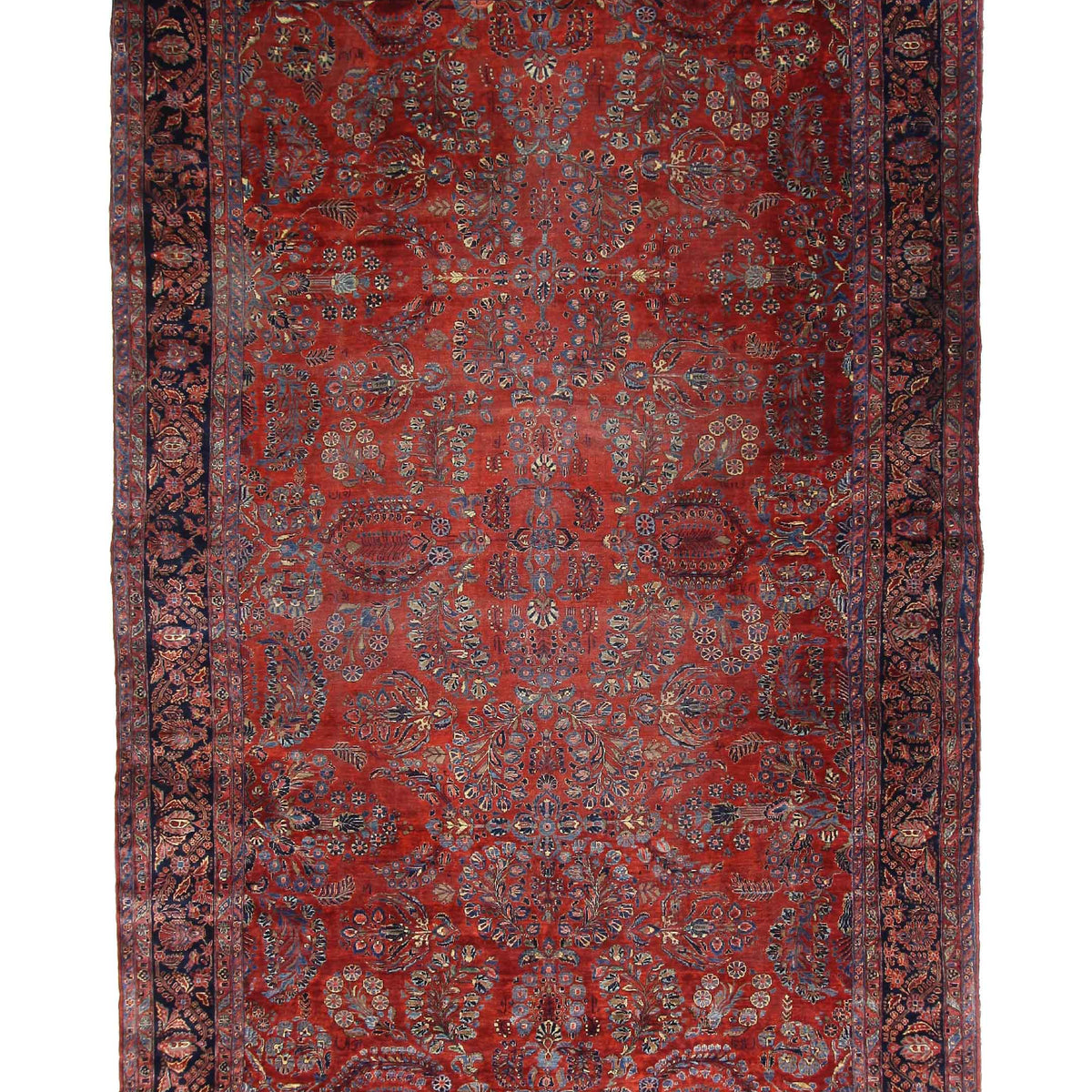 Fasa Antique Sarouk  Rust Navy Traditional
