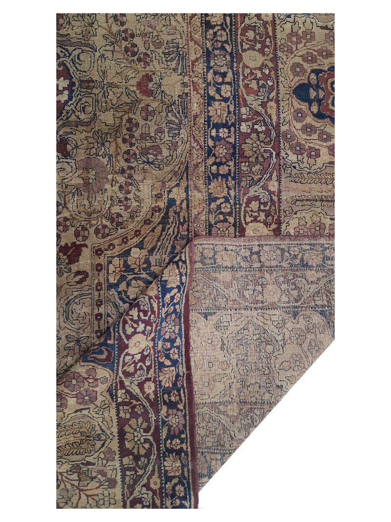 Fasa Antique Kermanshah 3718 Camel Brown Traditional Antique Rug