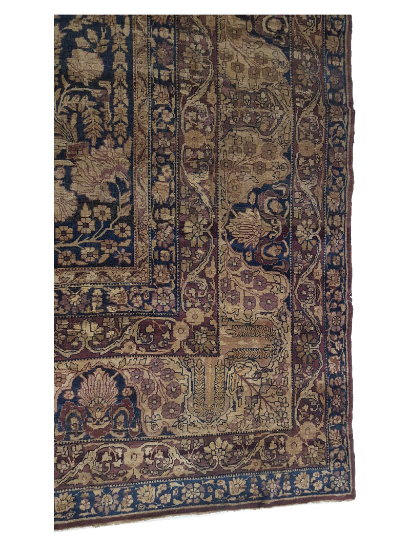 Fasa Antique Kermanshah 3718 Camel Brown Traditional Antique Rug