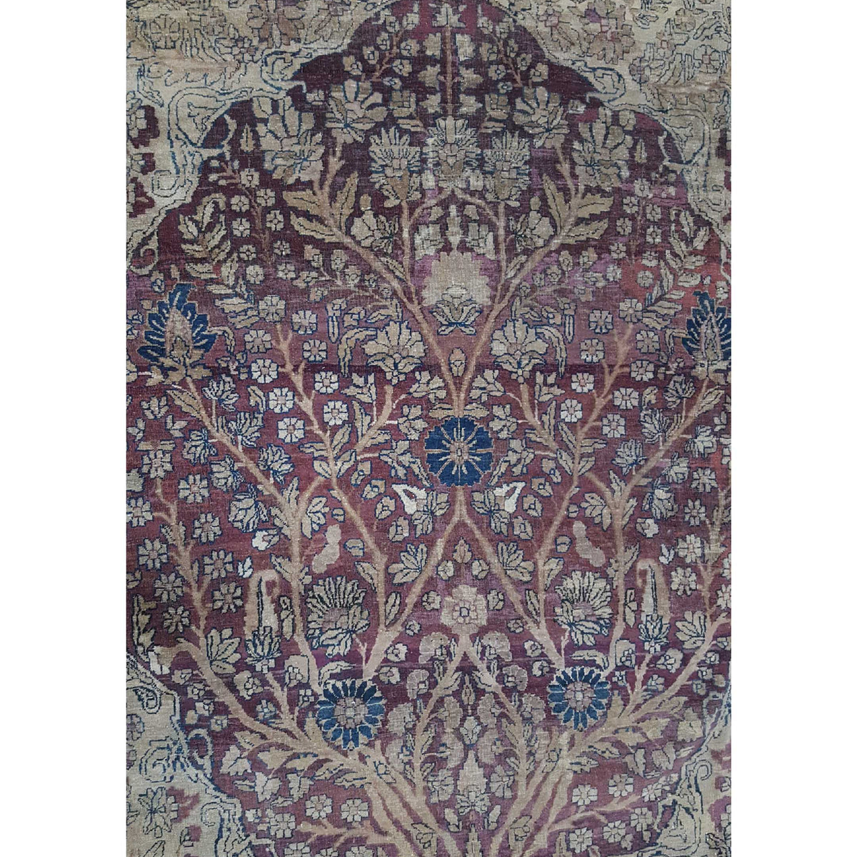 Fasa Antique Kermanshah 3718 Camel Brown Traditional Antique Rug