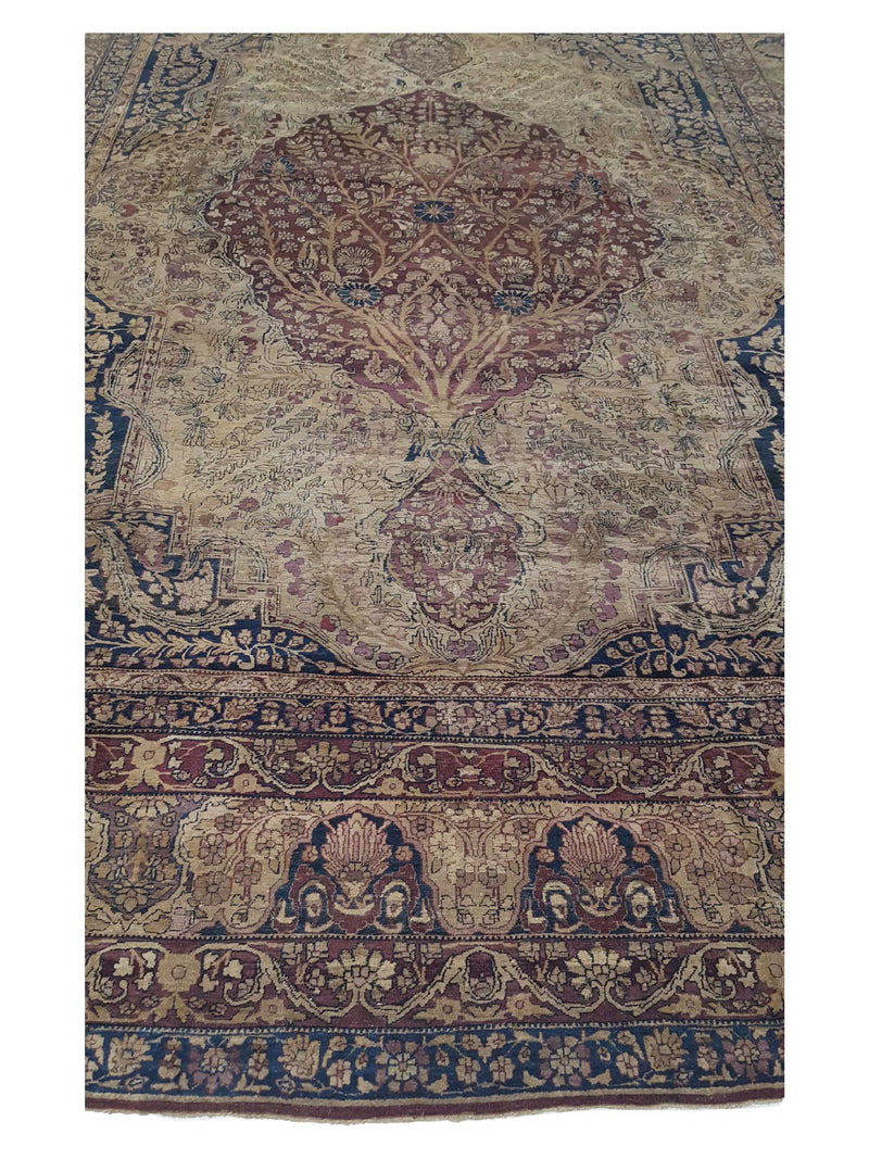 Fasa Antique Kermanshah 3718 Camel Brown Traditional Antique Rug