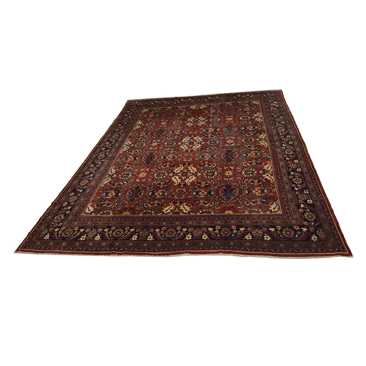 Fasa Antique Mahal 3719 Rust Indigo Traditional Antique Rug