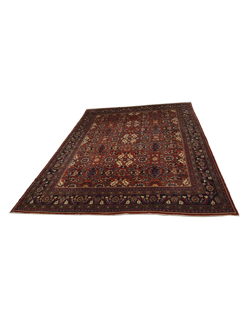 Fasa Antique Mahal 3719 Rust Indigo Traditional Antique Rug