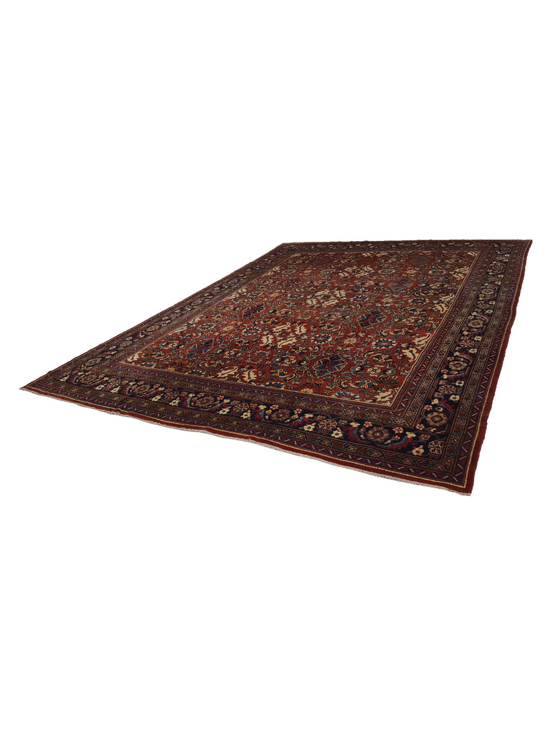 Fasa Antique Mahal 3719 Rust Indigo Traditional Antique Rug