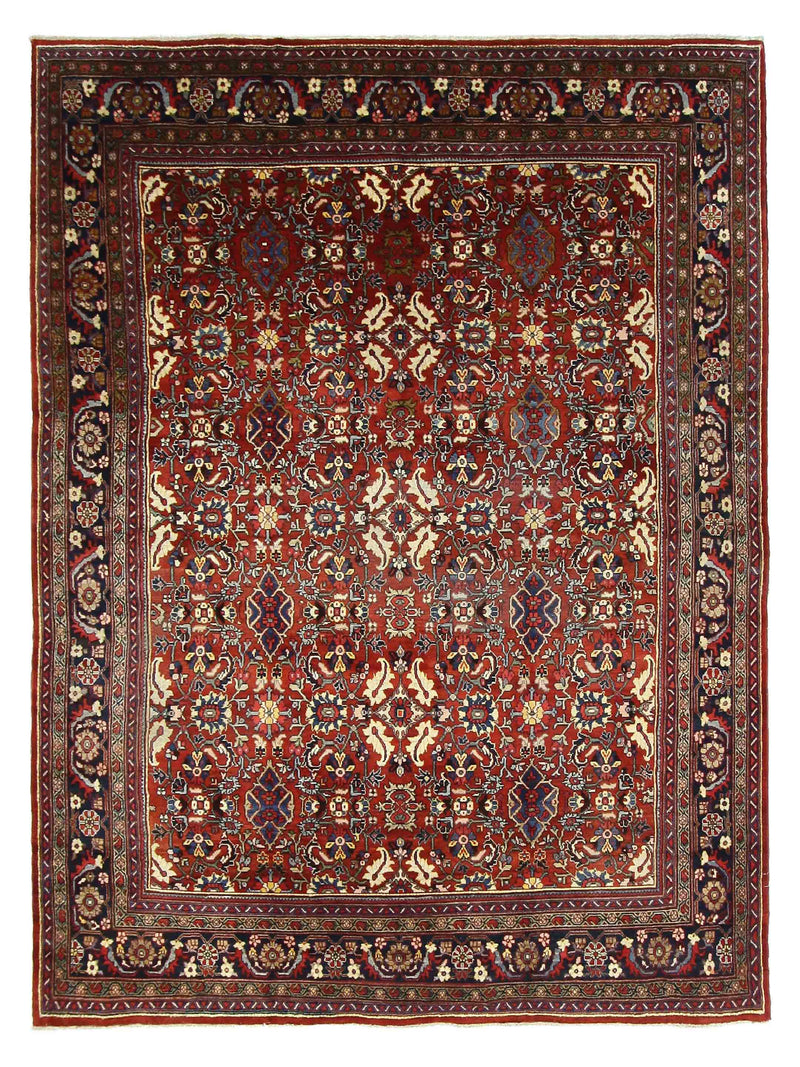 Fasa Antique Mahal  Rust Indigo Traditional