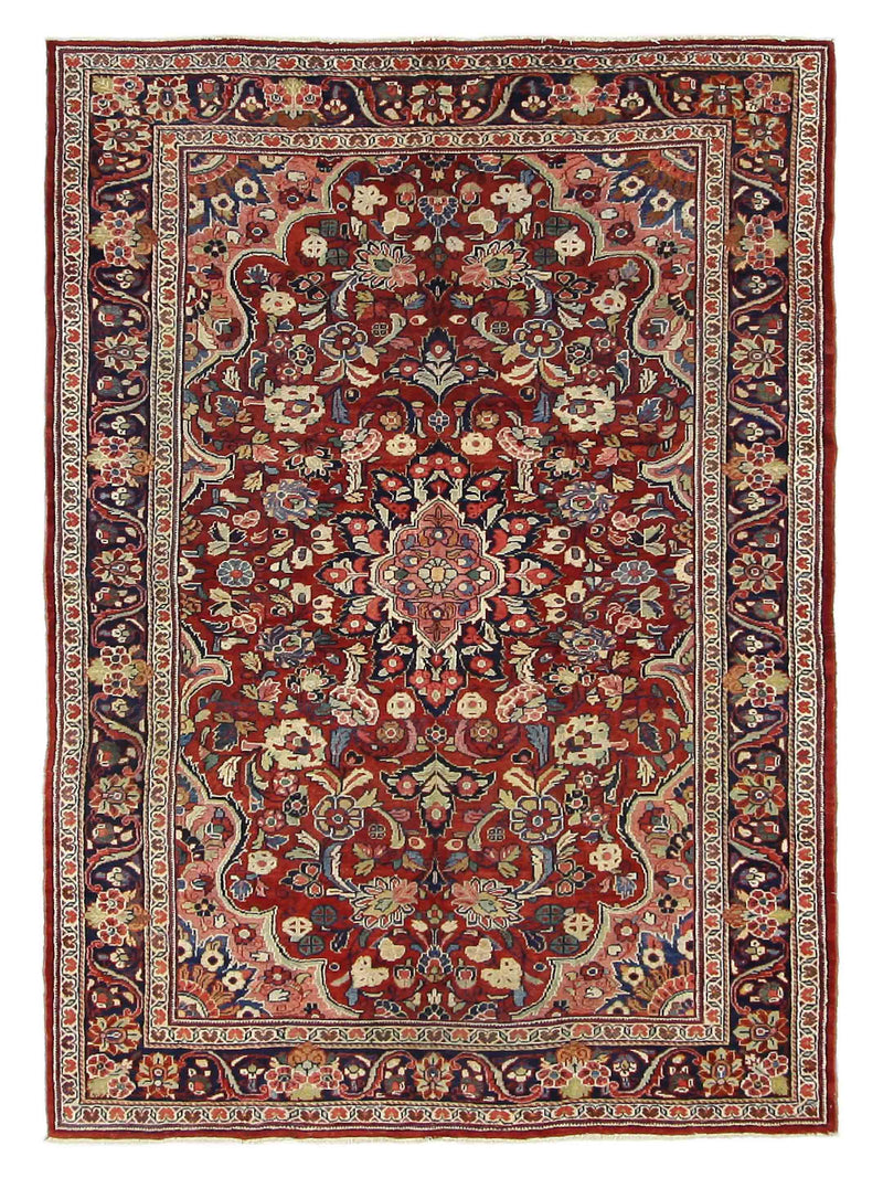 Fasa Antique Mahal  Rust Indigo Traditional