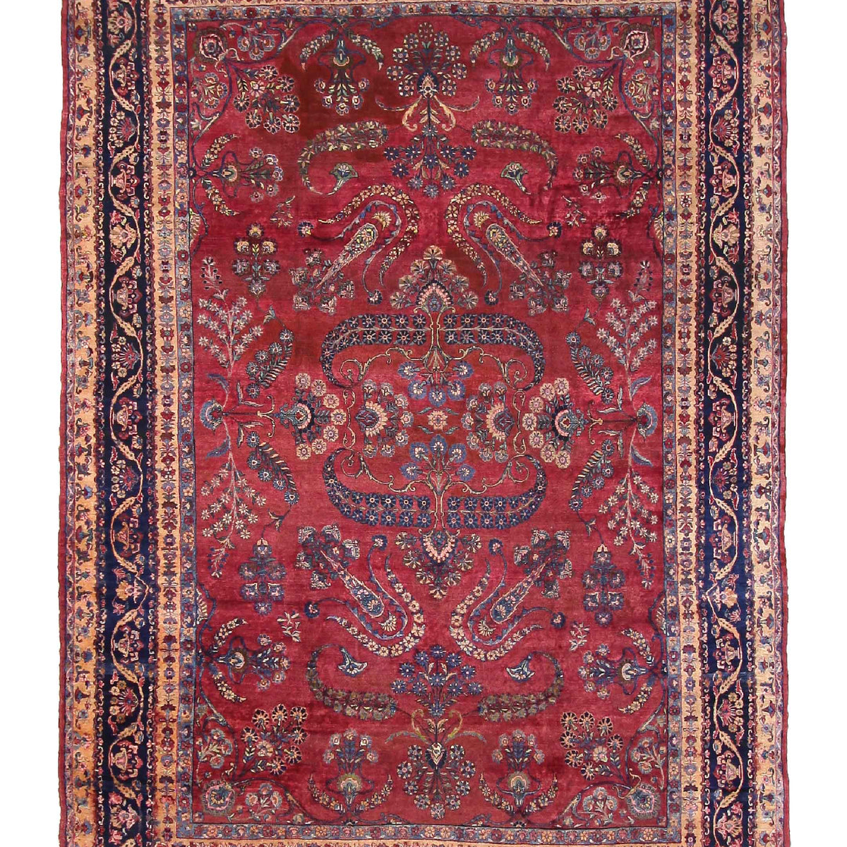 Fasa Antique Kerman  Rust Indigo Traditional
