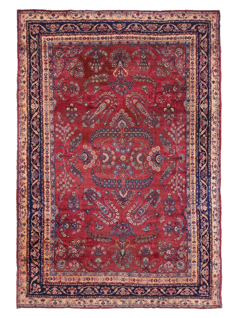 Fasa Antique Kerman  Rust Indigo Traditional