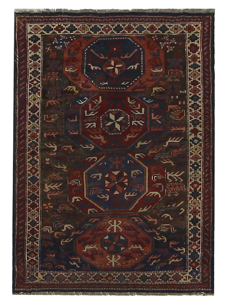 Fasa Antique Kuba  Rust Ivory Traditional