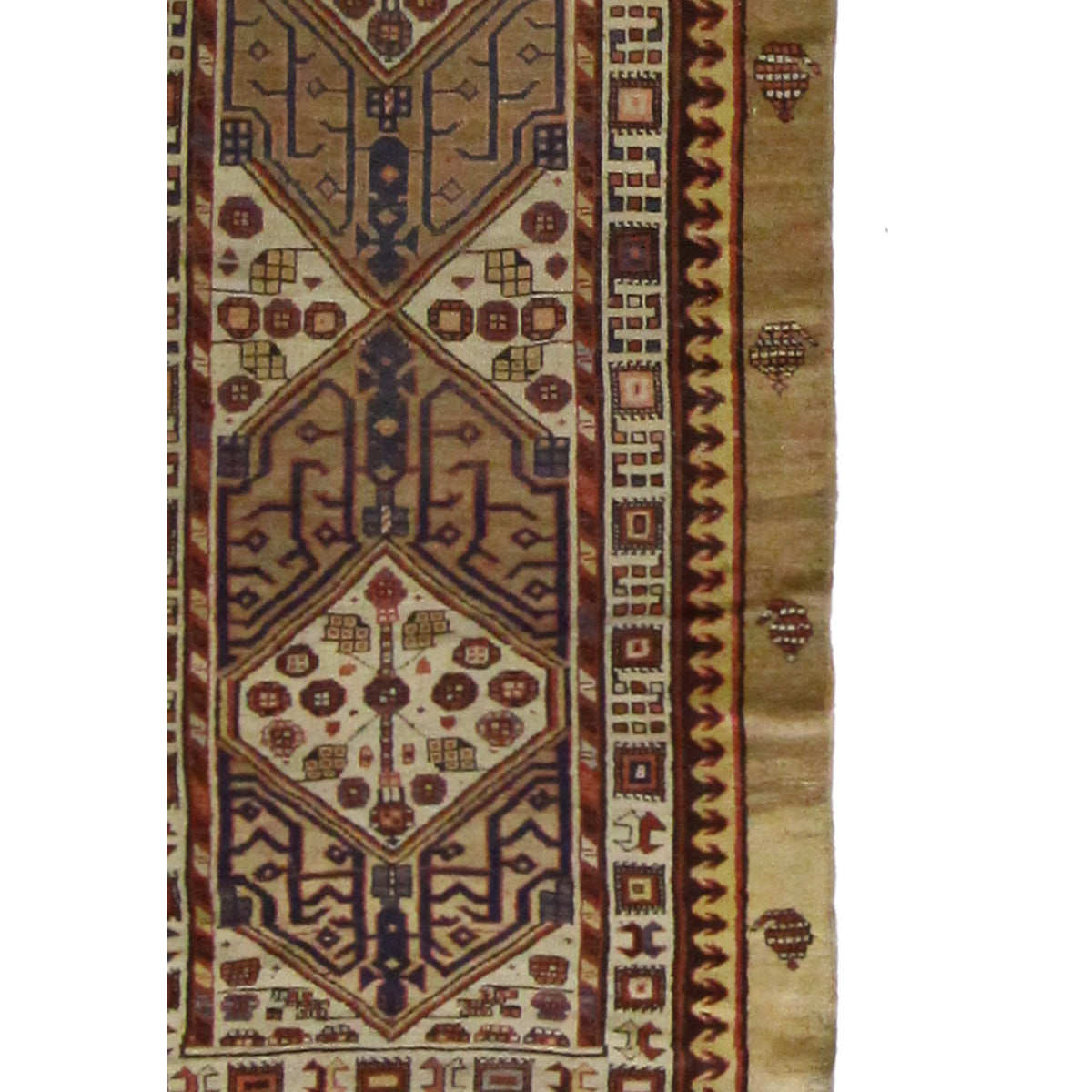 Fasa Antique Serab 3775 Cream Camel Traditional Antique Rug