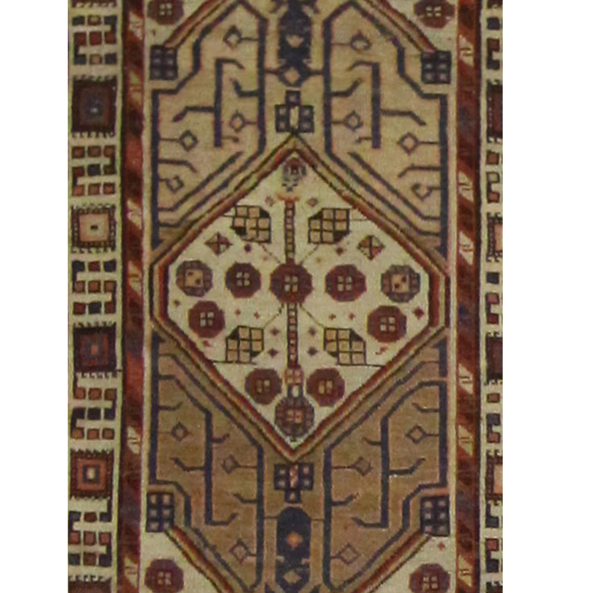 Fasa Antique Serab 3775 Cream Camel Traditional Antique Rug