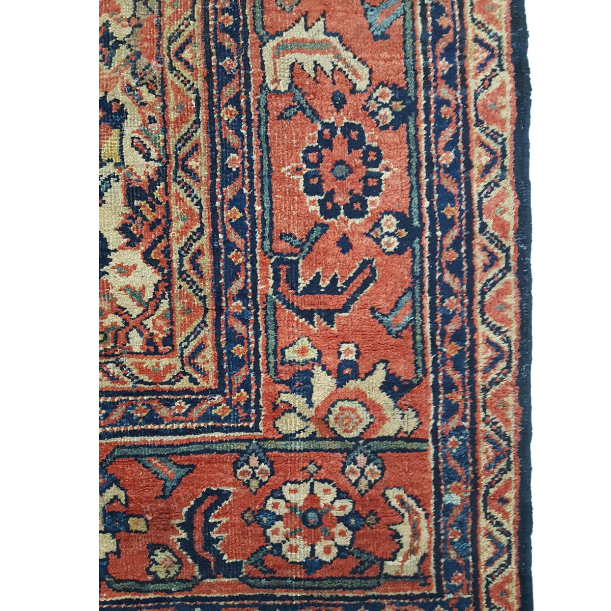 Fasa Antique Mahal 3780 Navy Coral Traditional Antique Rug