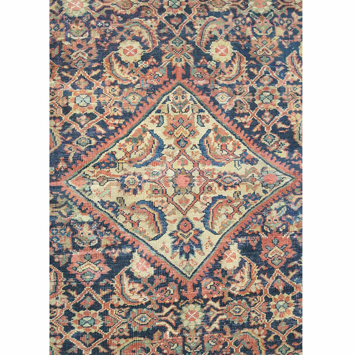 Fasa Antique Mahal 3780 Navy Coral Traditional Antique Rug
