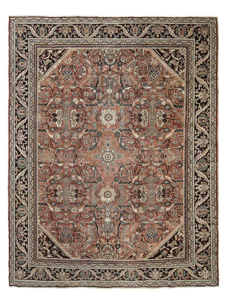 Fasa Antique Mahal  Coral Black Traditional