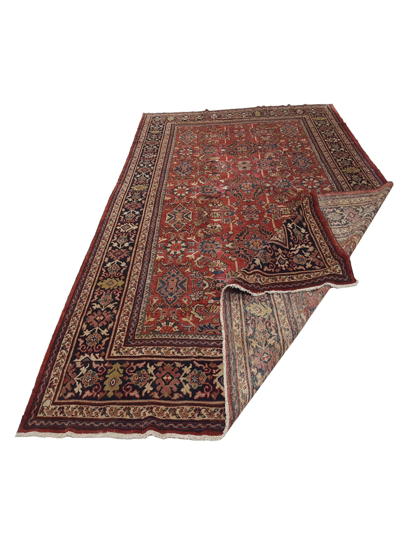 Fasa Antique Mahal 3782 Rust Indigo Traditional Antique Rug