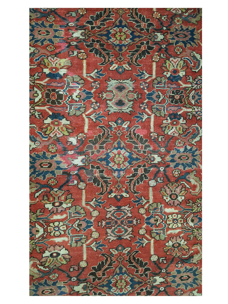 Fasa Antique Mahal 3782 Rust Indigo Traditional Antique Rug