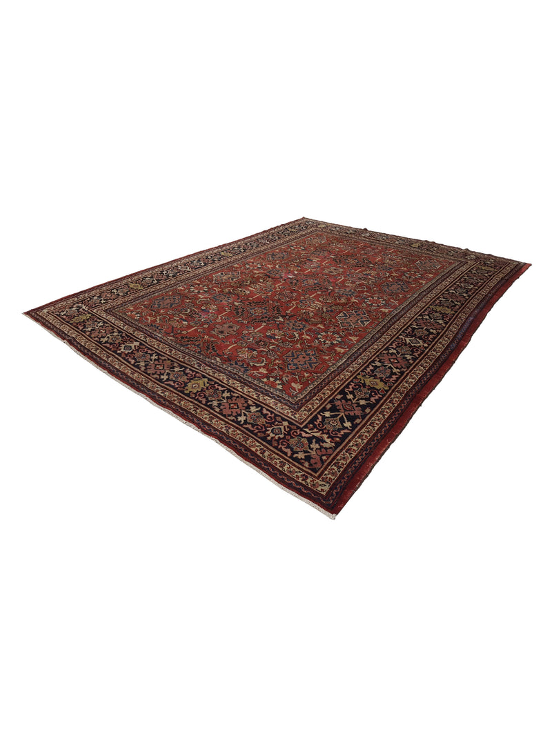 Fasa Antique Mahal 3782 Rust Indigo Traditional Antique Rug