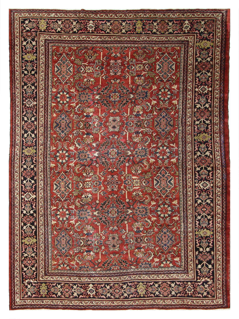 Fasa Antique Mahal  Rust Indigo Traditional