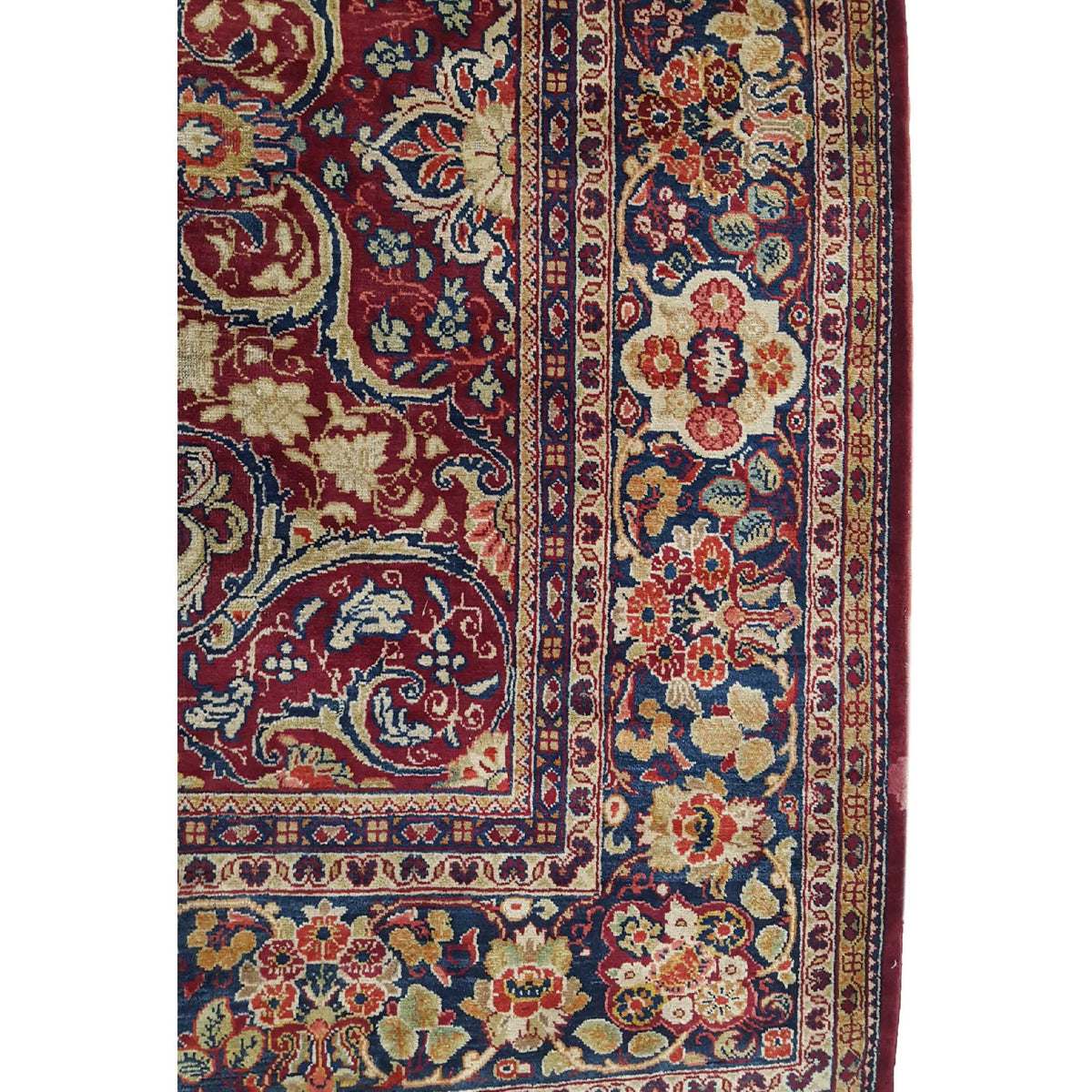Fasa Antique Mahal 3783 Burgundy Coral Traditional Antique Rug