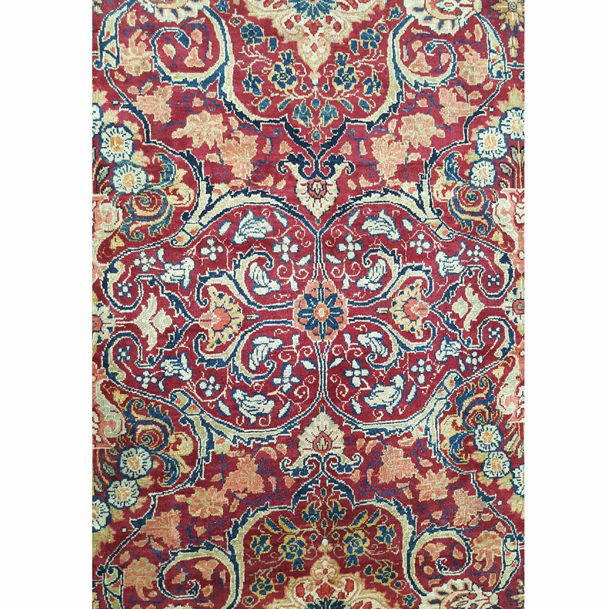 Fasa Antique Mahal 3783 Burgundy Coral Traditional Antique Rug