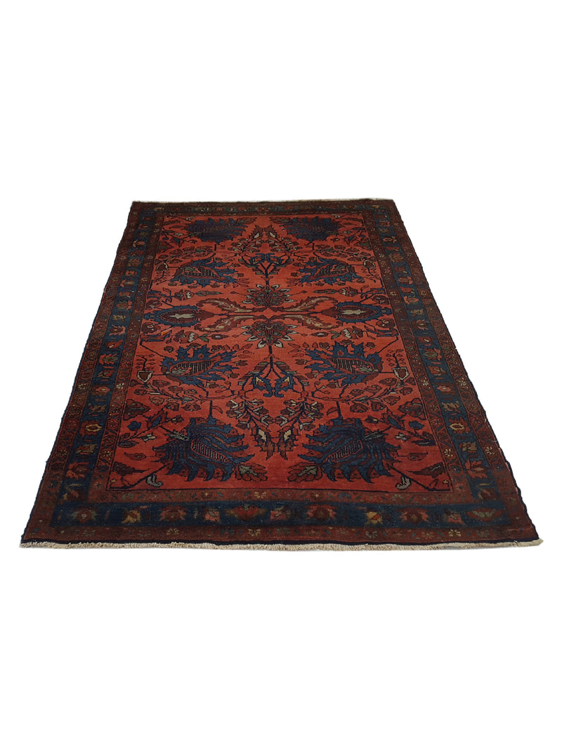 Fasa Antique Lilian 3928 Rust Ivory Traditional Antique Rug