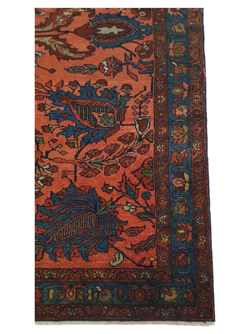 Fasa Antique Lilian 3928 Rust Ivory Traditional Antique Rug