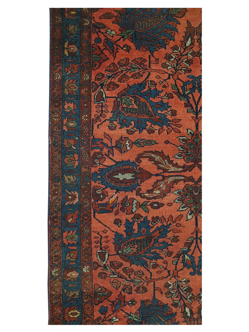 Fasa Antique Lilian 3928 Rust Ivory Traditional Antique Rug