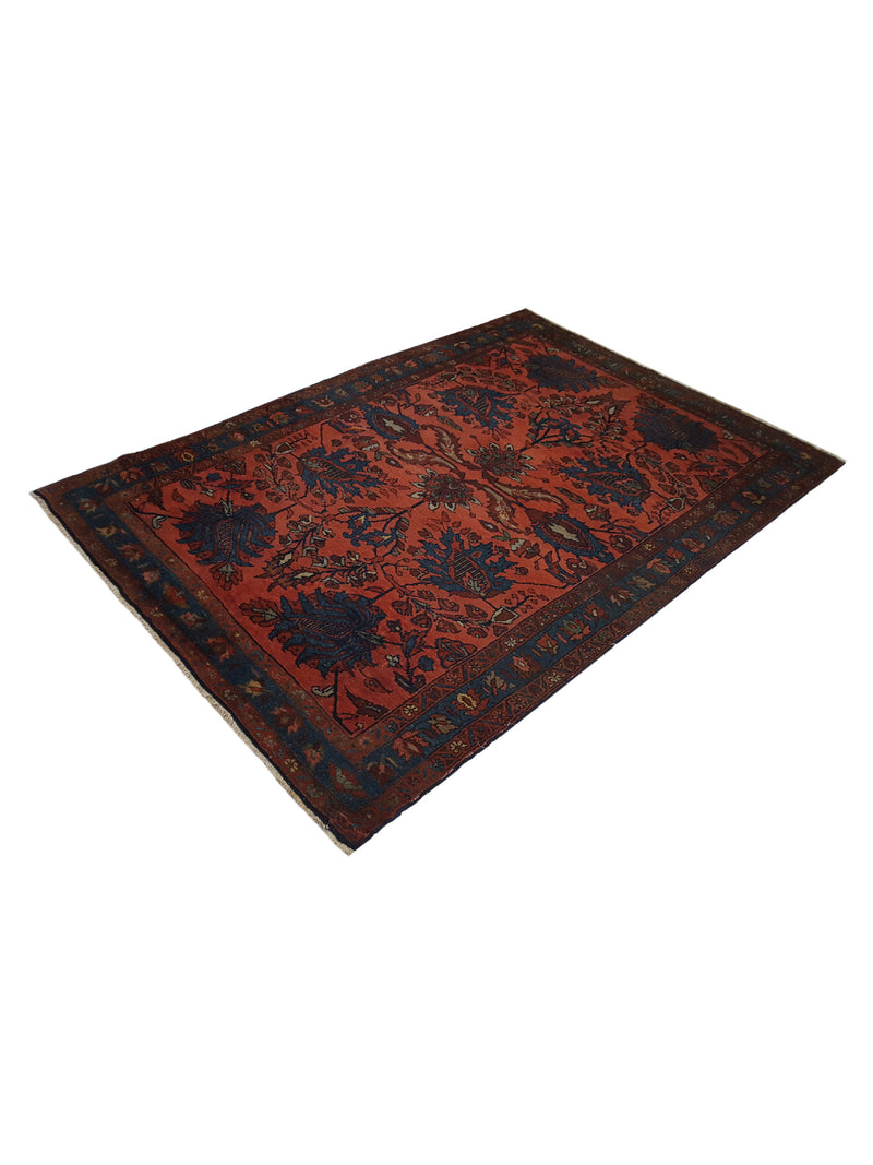 Fasa Antique Lilian 3928 Rust Ivory Traditional Antique Rug