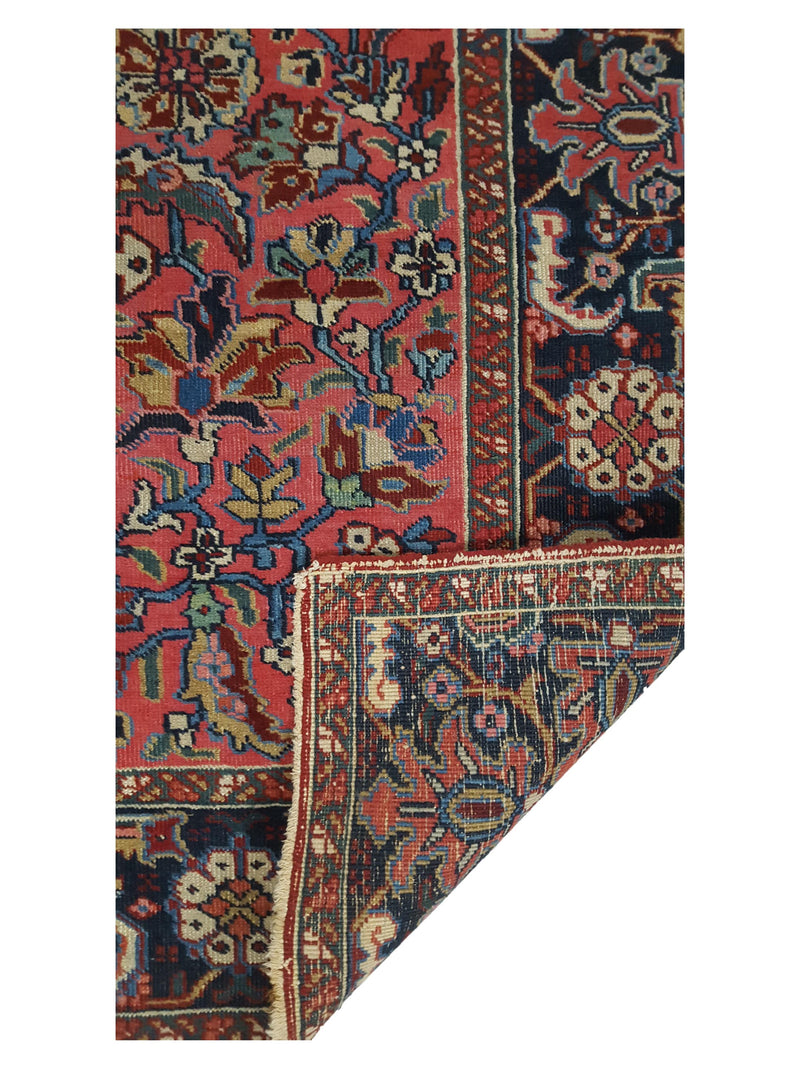 Fasa Antique Heriz 3933 Rust Navy Traditional Antique Rug