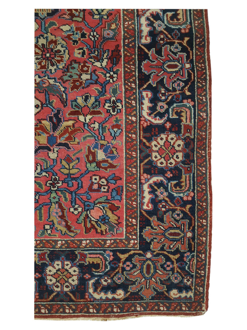 Fasa Antique Heriz 3933 Rust Navy Traditional Antique Rug