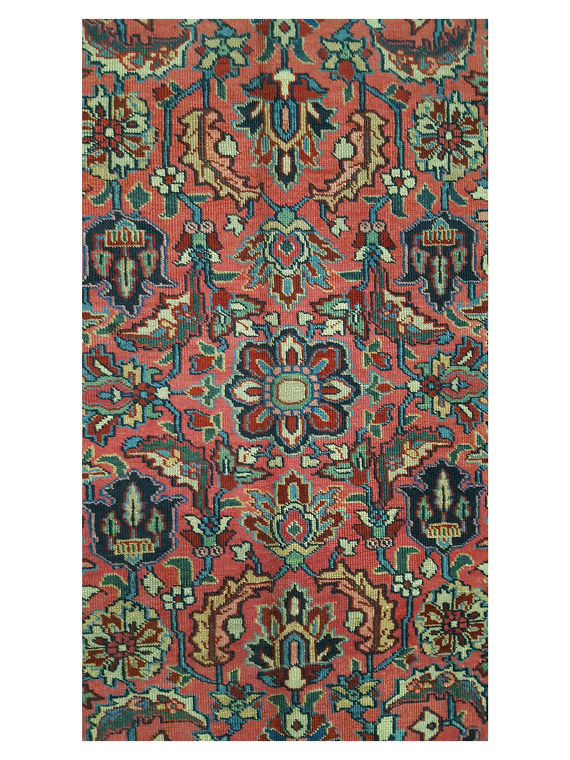 Fasa Antique Heriz 3933 Rust Navy Traditional Antique Rug