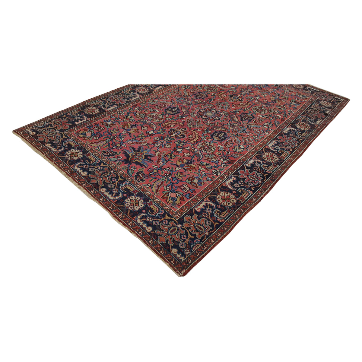 Fasa Antique Heriz 3933 Rust Navy Traditional Antique Rug