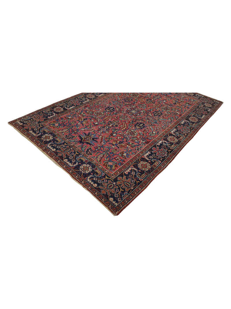 Fasa Antique Heriz 3933 Rust Navy Traditional Antique Rug