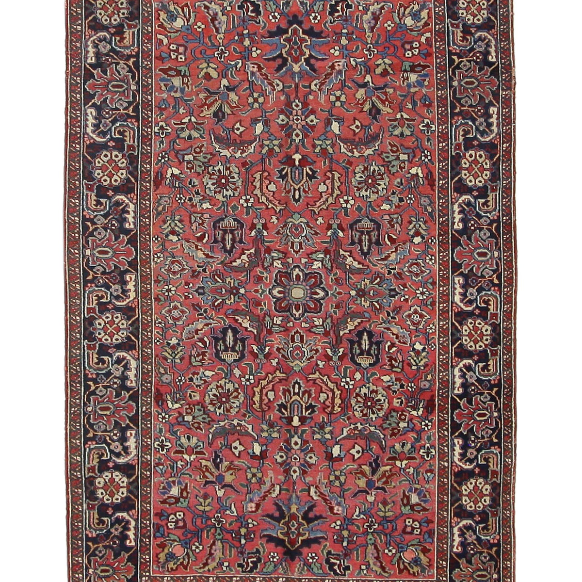 Fasa Antique Heriz  Rust Navy Traditional