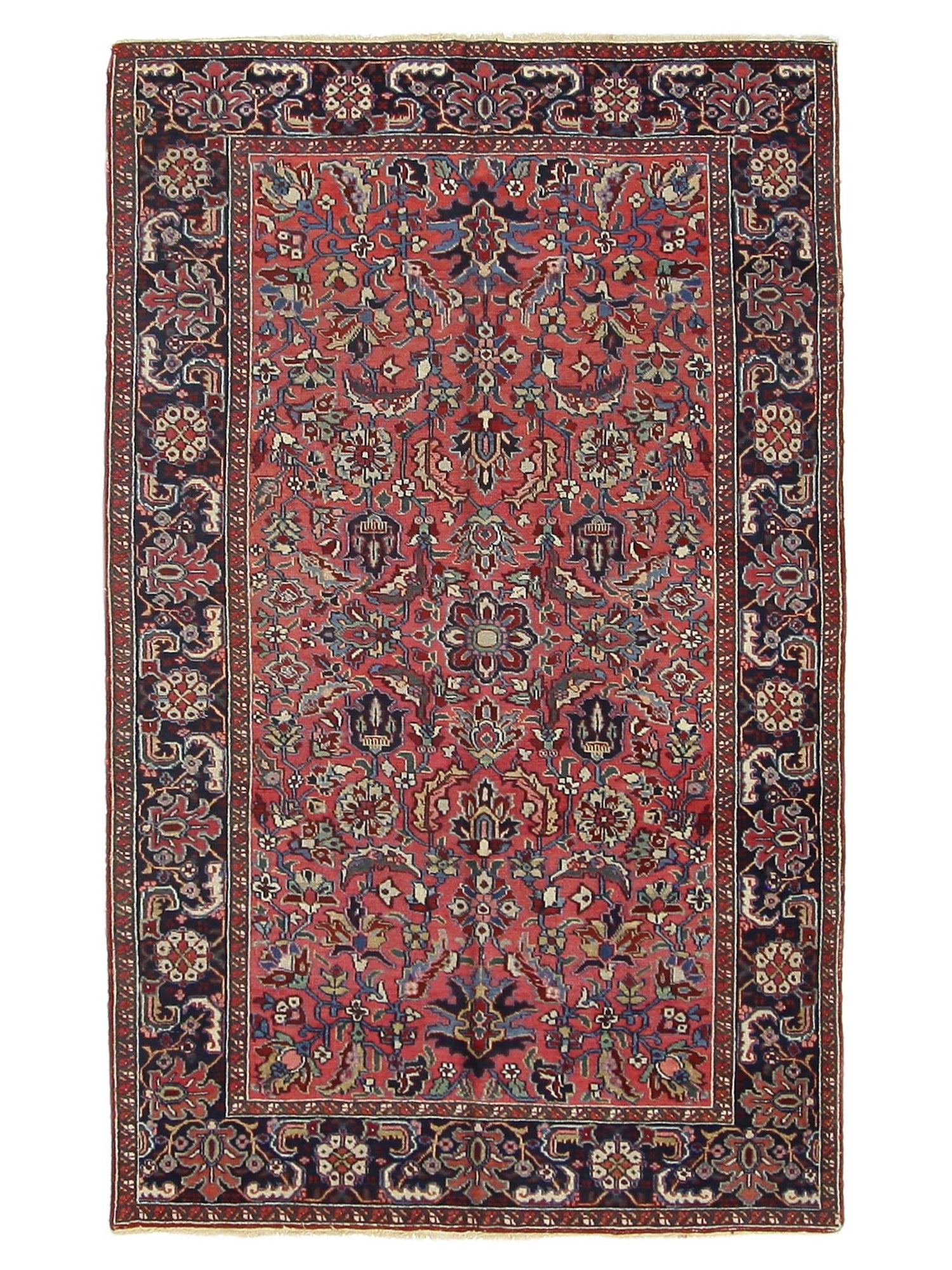 Fasa Antique Heriz  Rust Navy Traditional