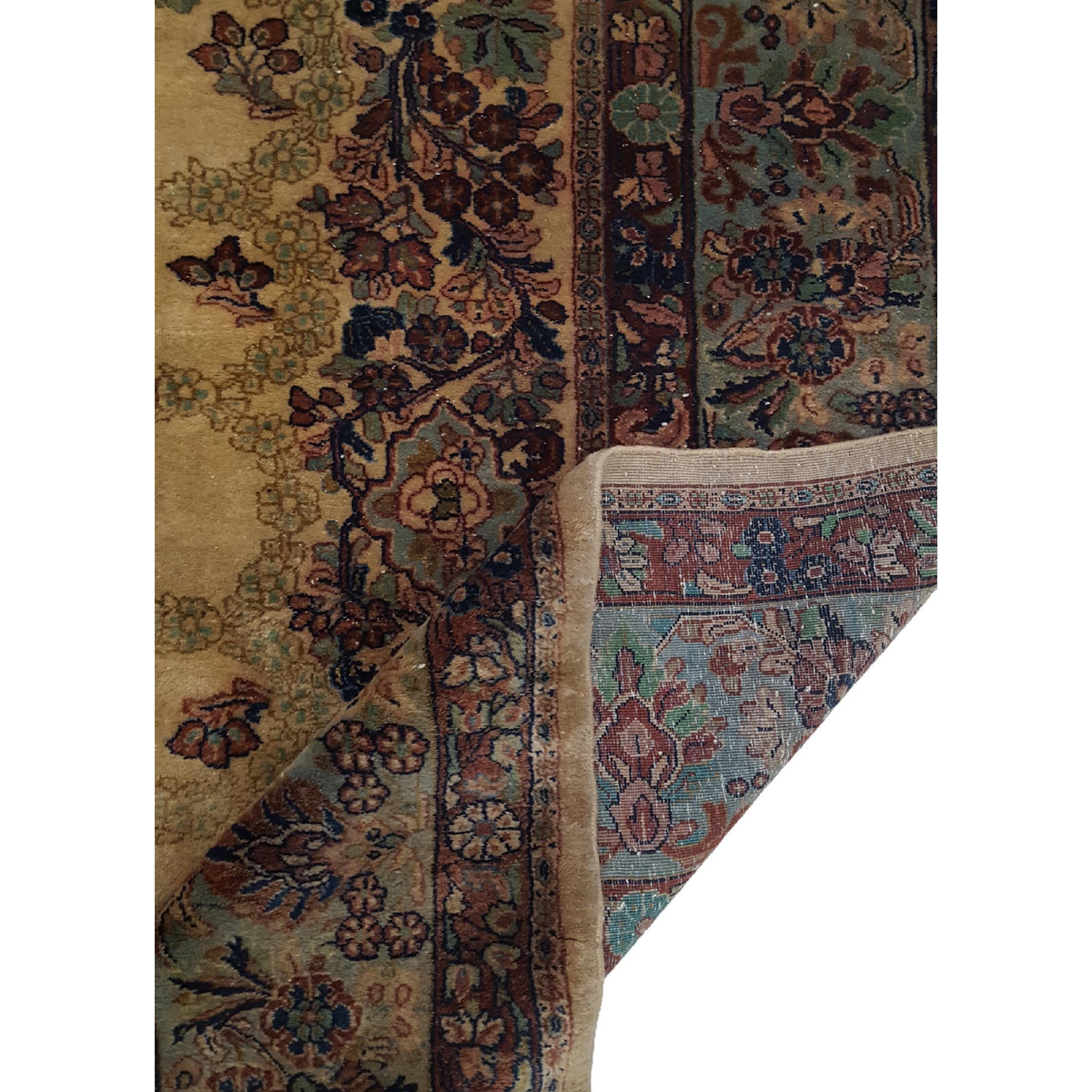 Pacific Sarouk 4014 Beige Brown Traditional Hand Knotted Rug