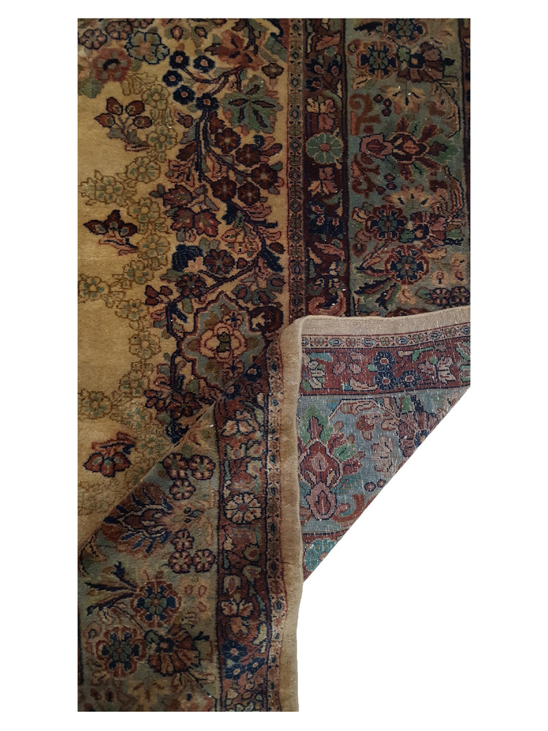 Pacific Sarouk 4014 Beige Brown Traditional Hand Knotted Rug