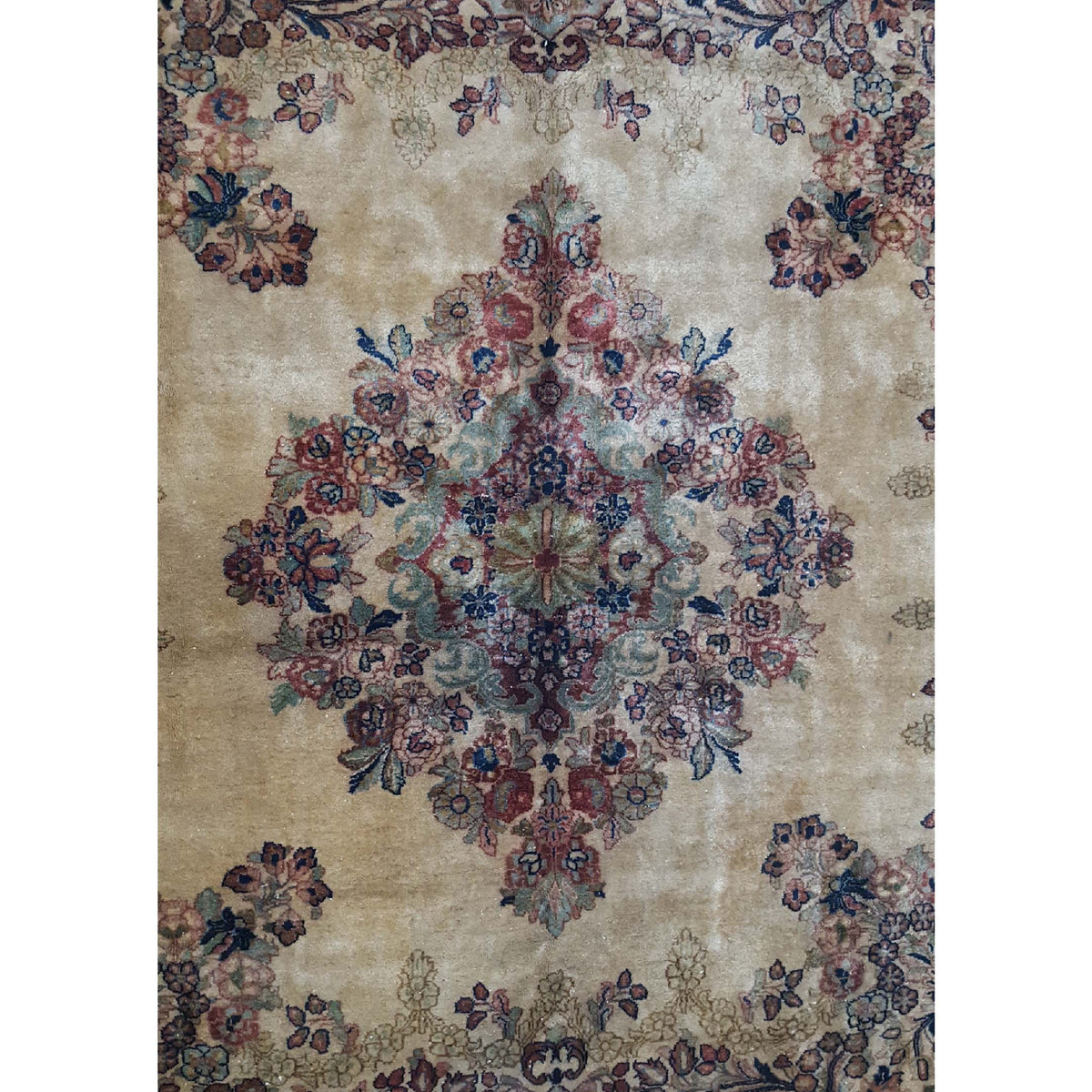 Pacific Sarouk 4014 Beige Brown Traditional Hand Knotted Rug