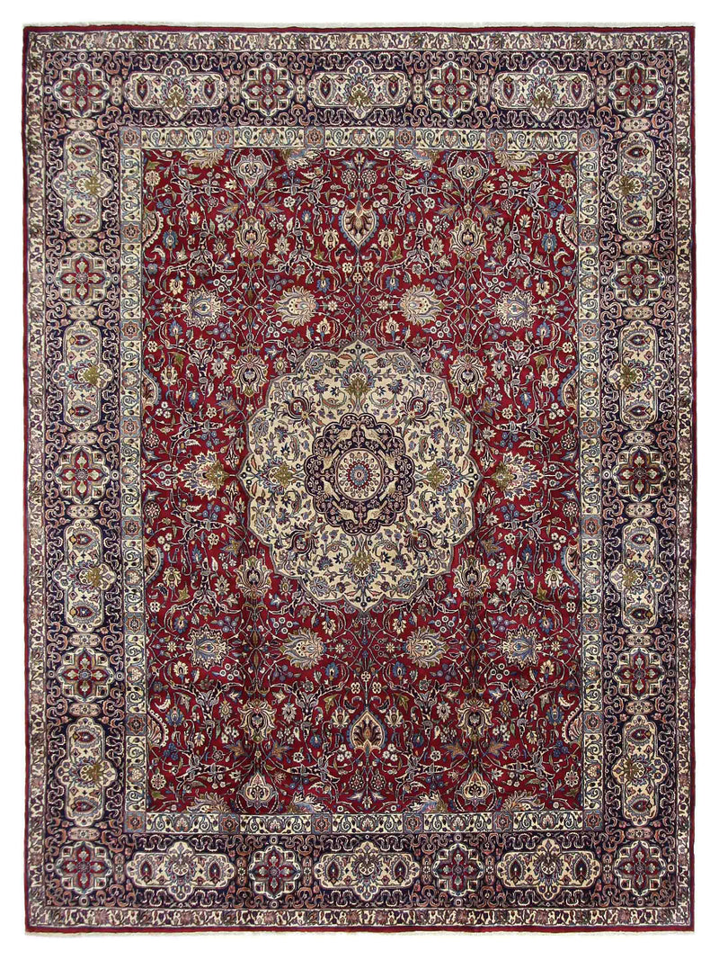 Fasa Antique Kerman  Burgundy Burgundy Traditional
