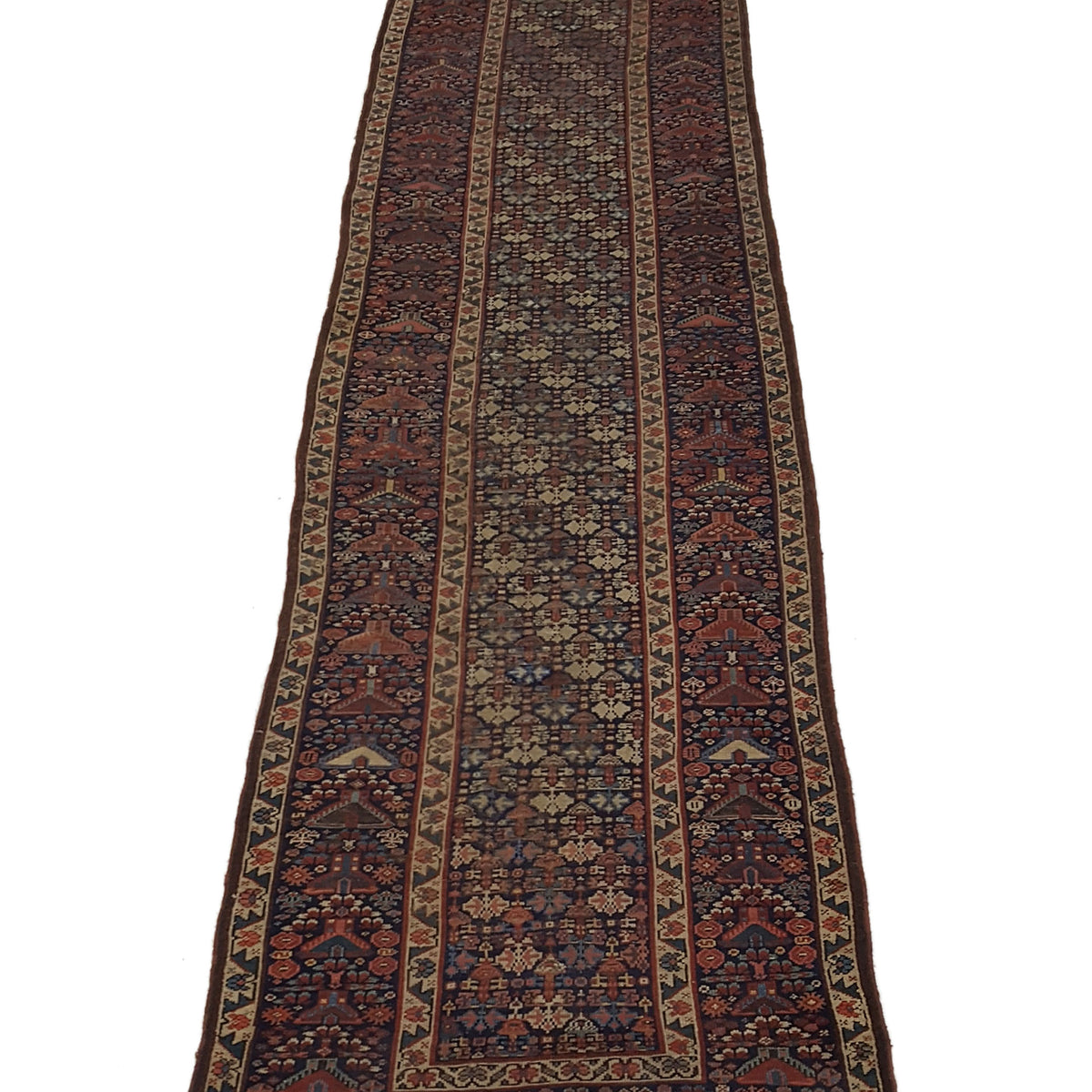 Fasa Antique Karabagh 4027 Indigo Rust Traditional Antique Rug