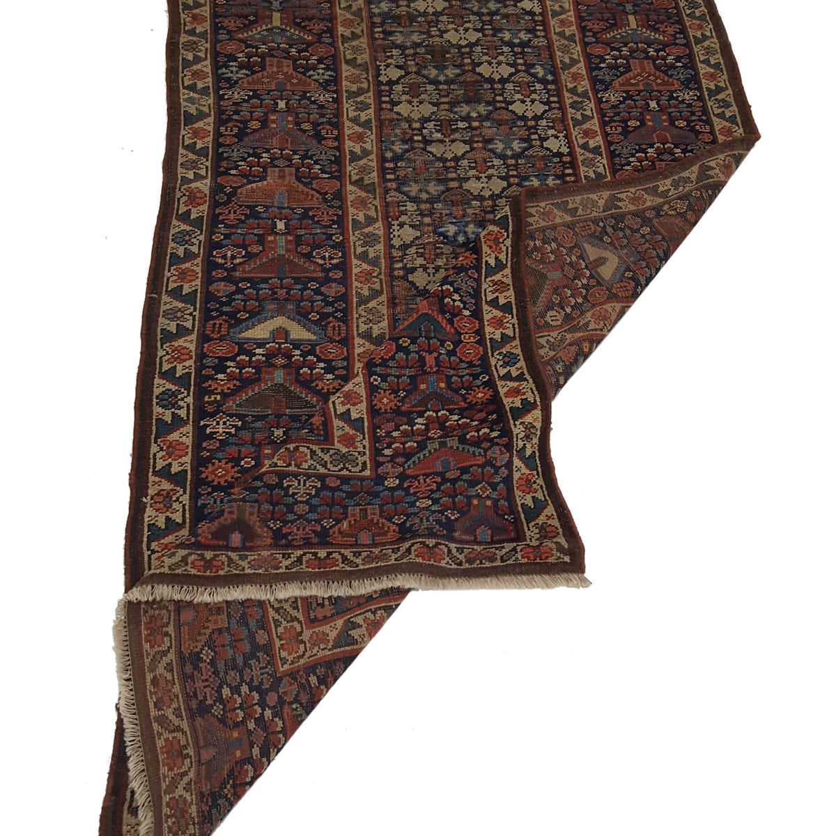Fasa Antique Karabagh 4027 Indigo Rust Traditional Antique Rug
