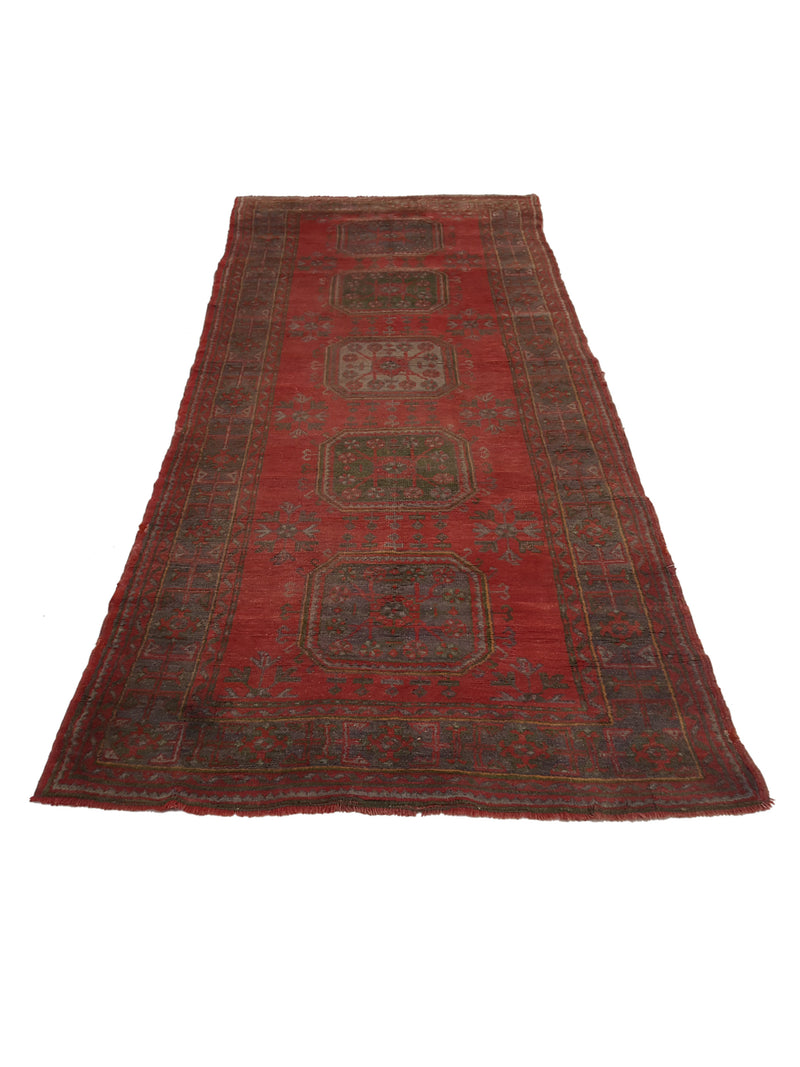 Fasa Antique Ushak 4039 Rust Rust Traditional Antique Rug