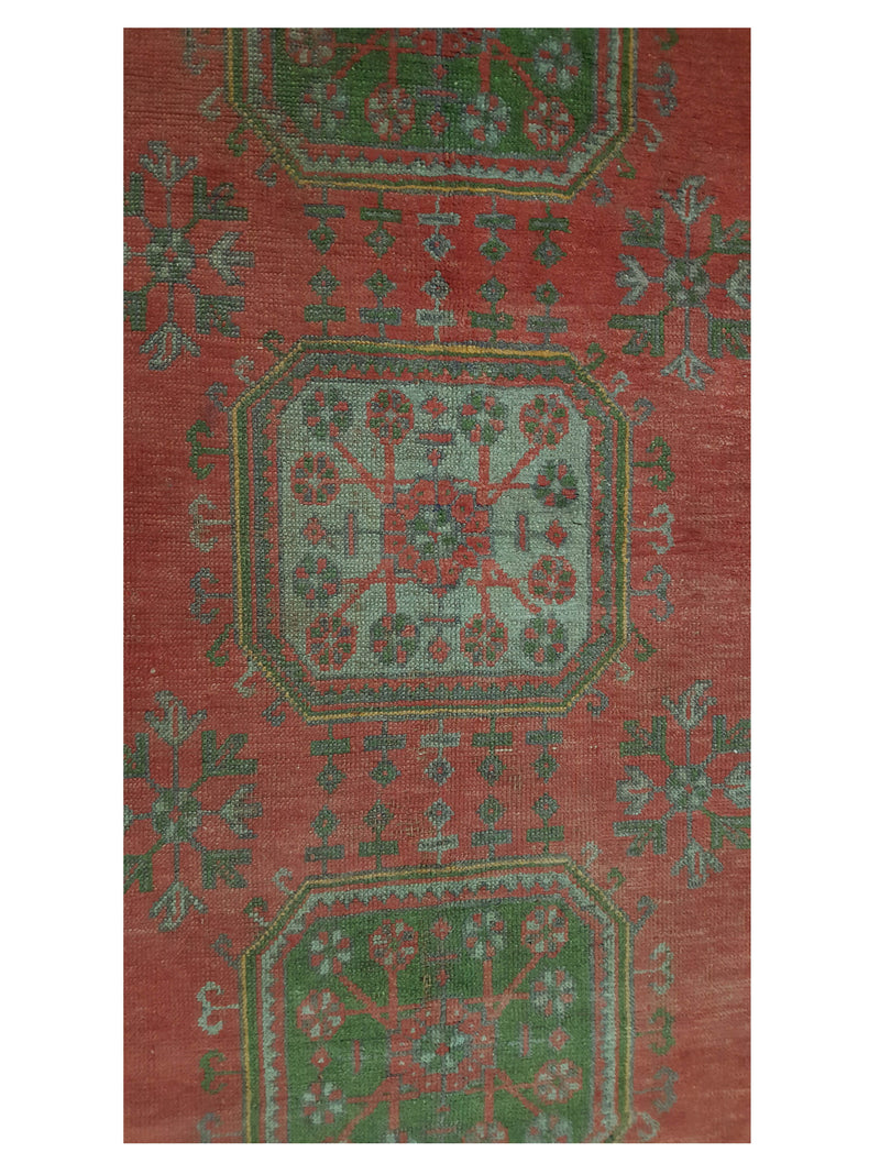 Fasa Antique Ushak 4039 Rust Rust Traditional Antique Rug