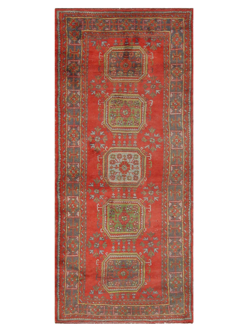 Fasa Antique Ushak  Rust Green Traditional