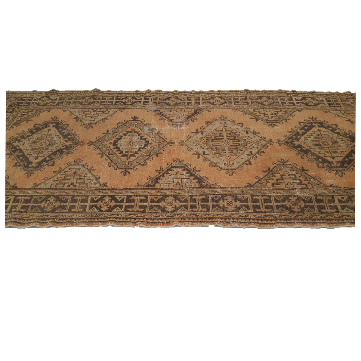 Fasa Antique Ushak 4054 Khaki Brown Traditional Antique Rug