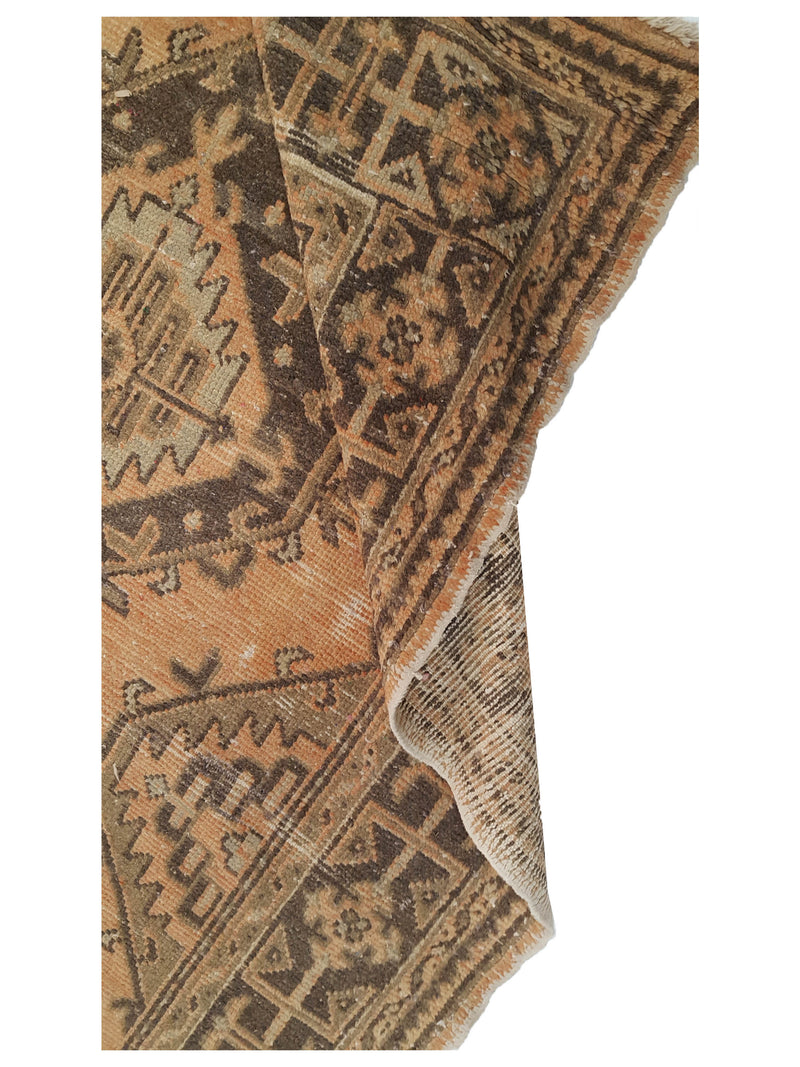 Fasa Antique Ushak 4054 Khaki Brown Traditional Antique Rug