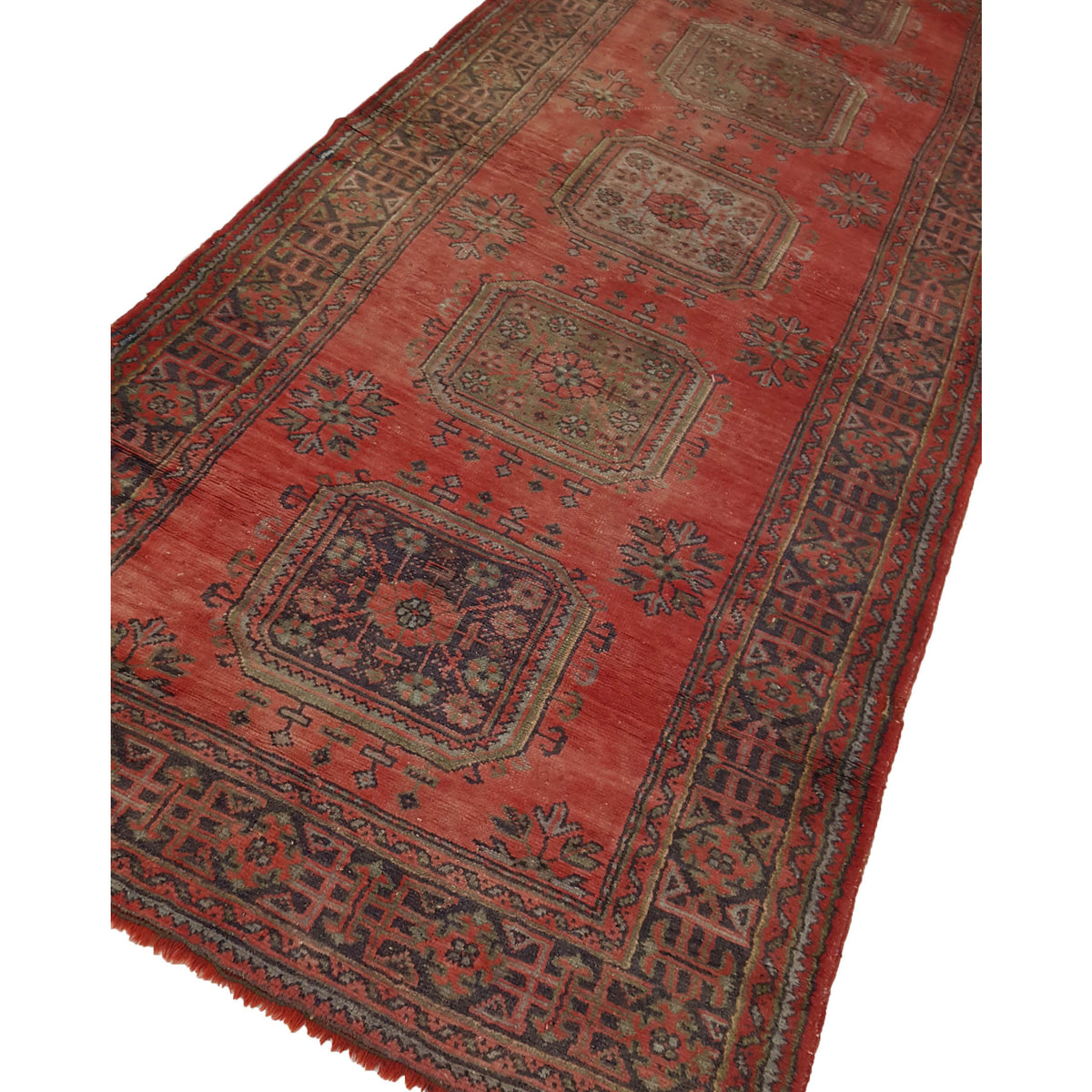 Fasa Antique Ushak 4061 Rust Rust Traditional Antique Rug