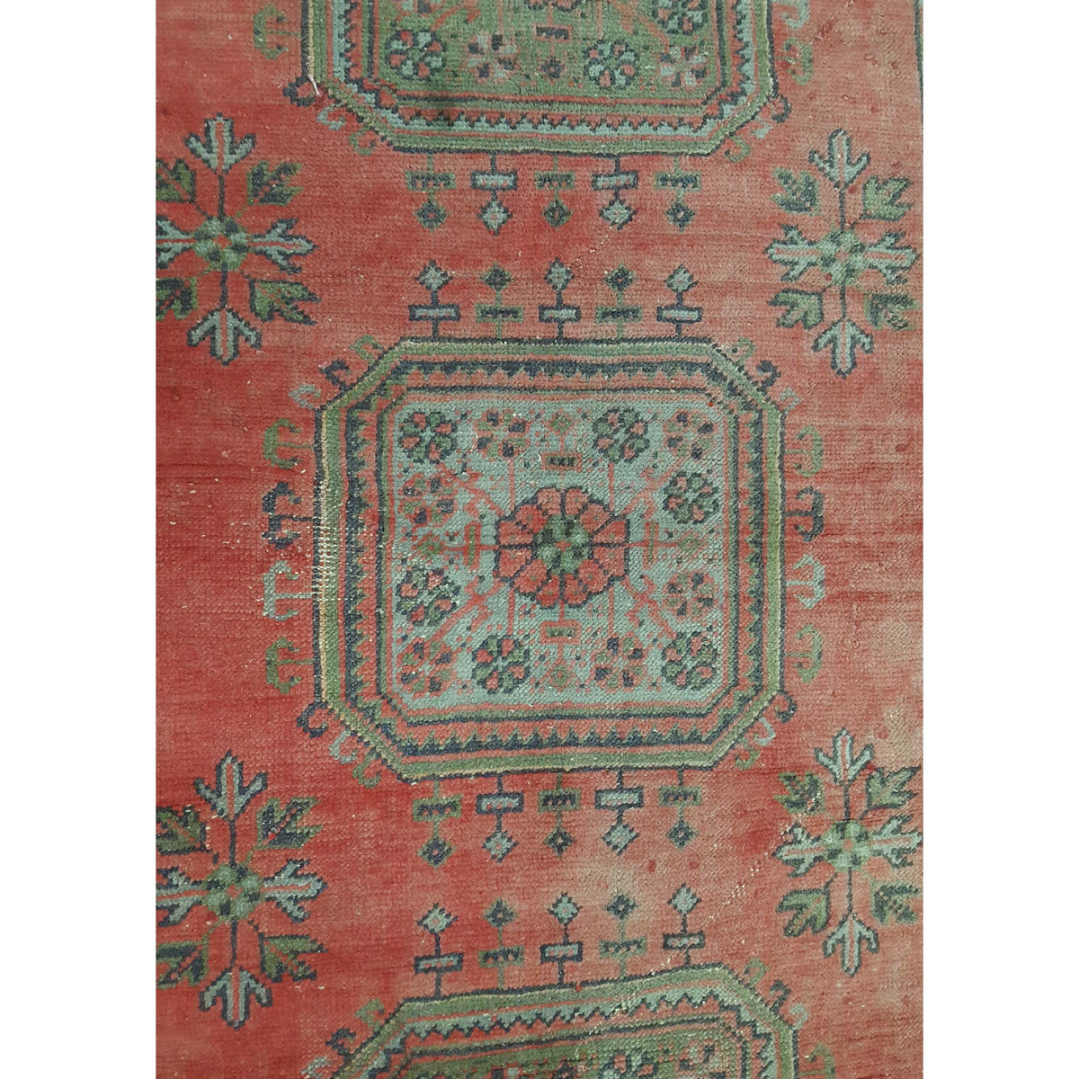 Fasa Antique Ushak 4061 Rust Rust Traditional Antique Rug