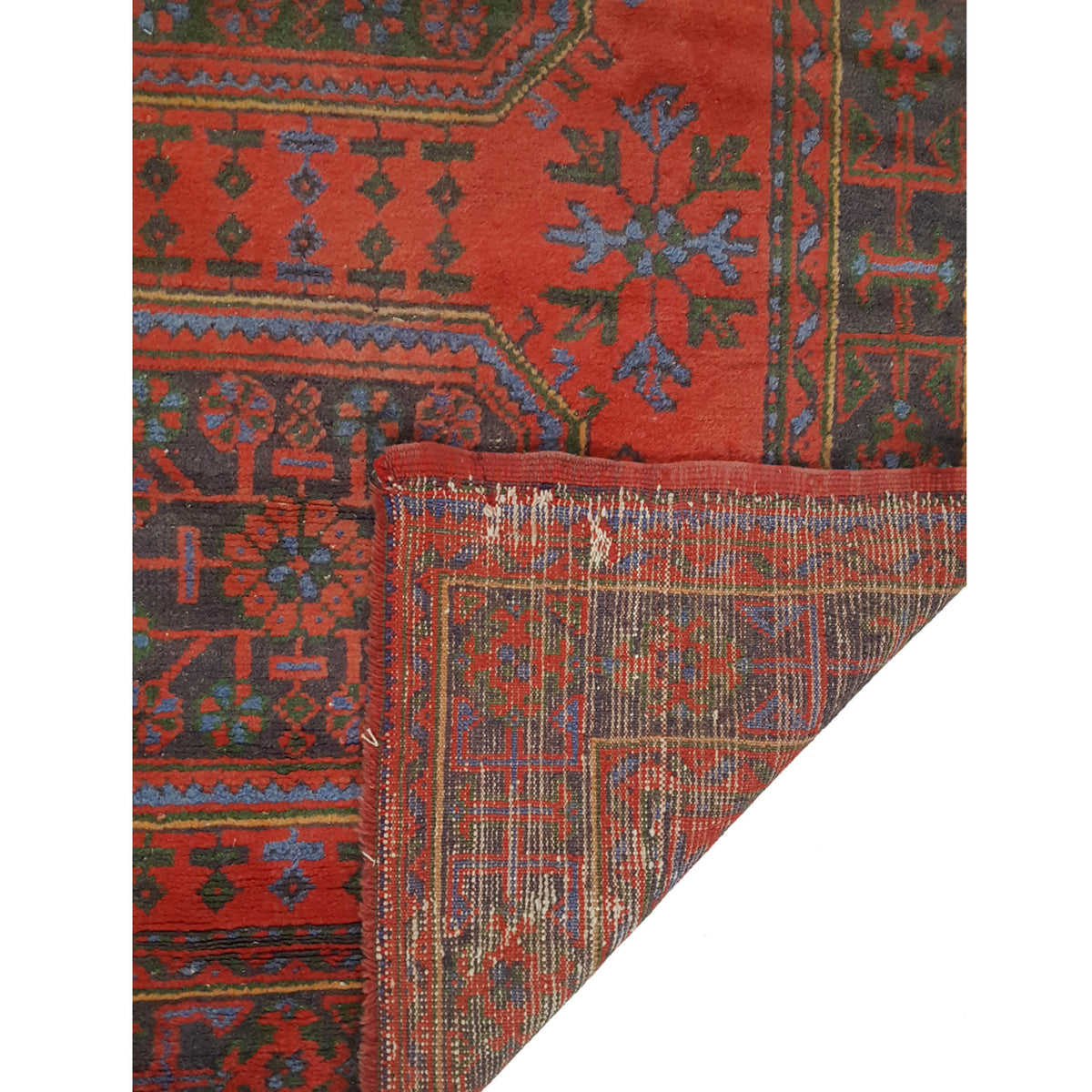 Fasa Antique Ushak 4070 Orange Orange Traditional Antique Rug